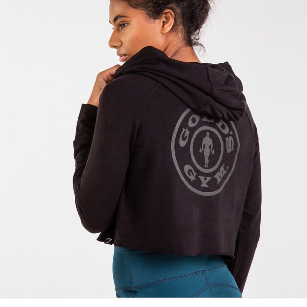 ISO golds gym cropped hoodie